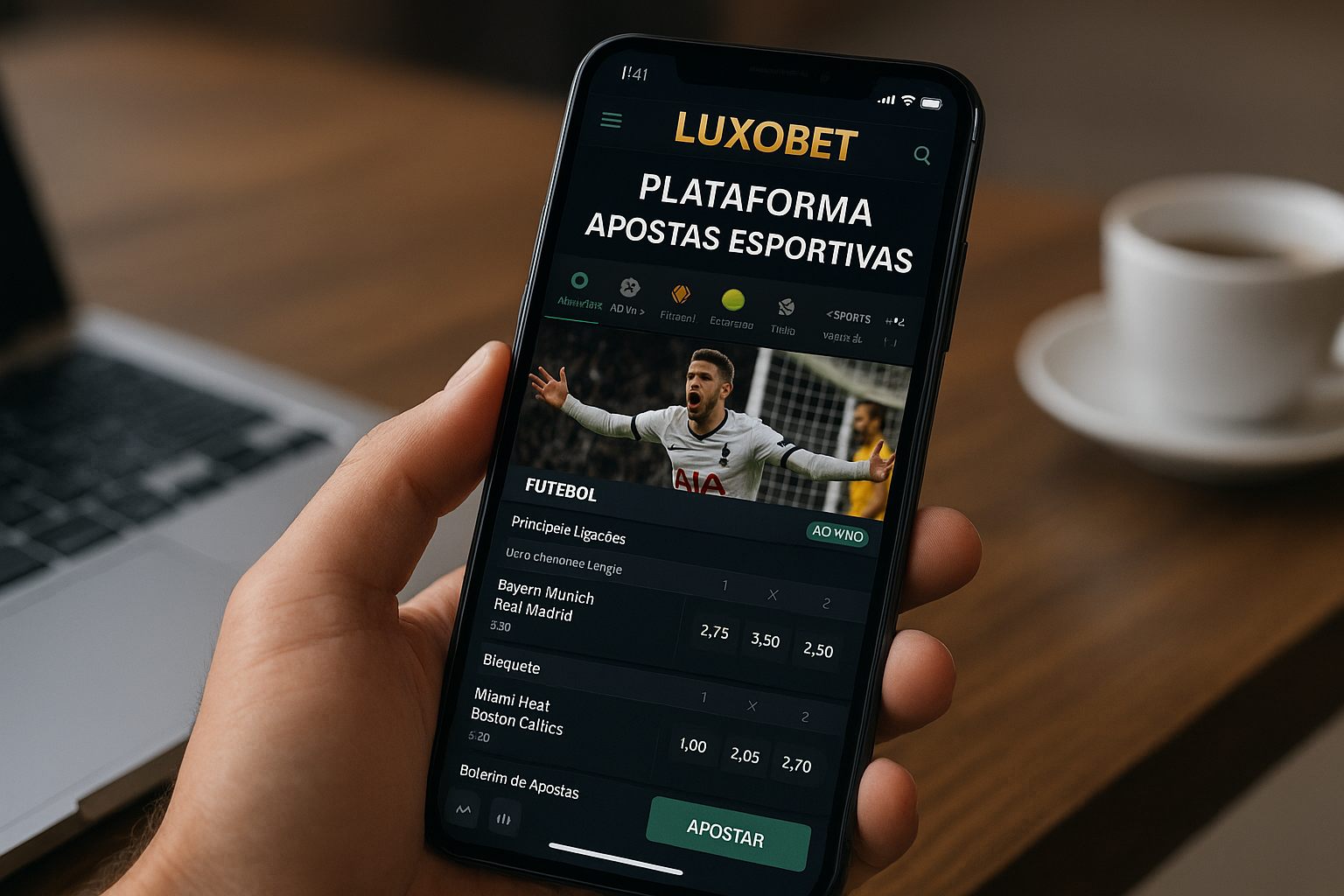 Apostas esportivas no cassino online LUXOBET